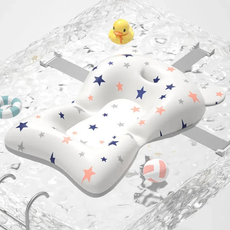 Baby bathtub support seat cushion