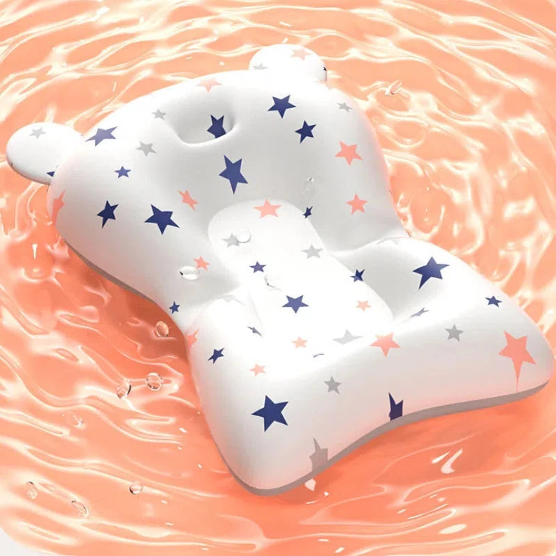 Baby bathtub support seat cushion