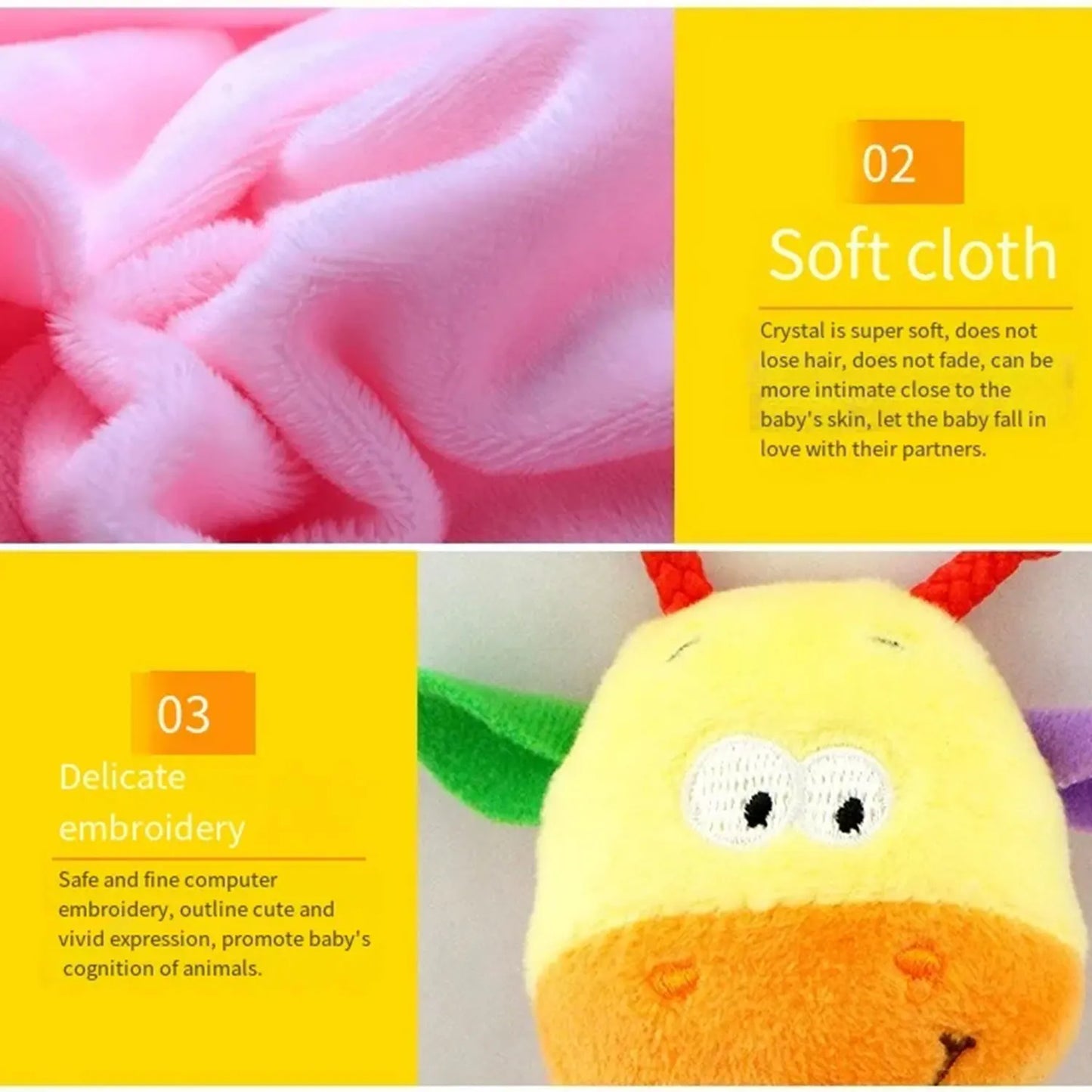 6 Types Baby handheld rattle