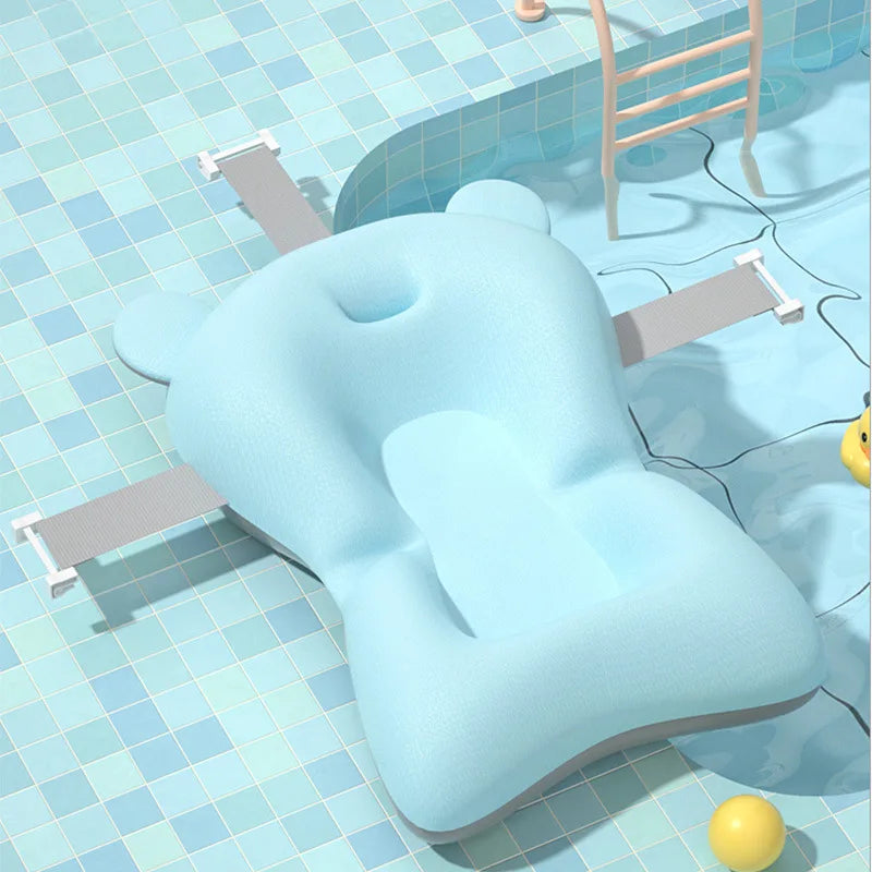 Baby bathtub support seat cushion