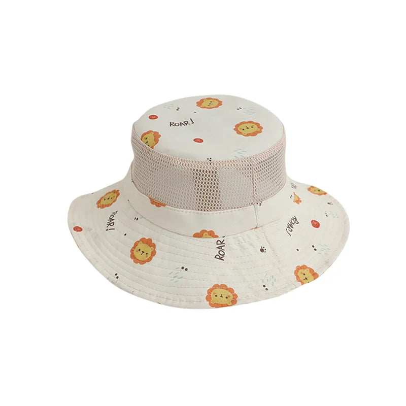 Cartoon Kids Bucket Hat 2025 Summer Children Cap Beach