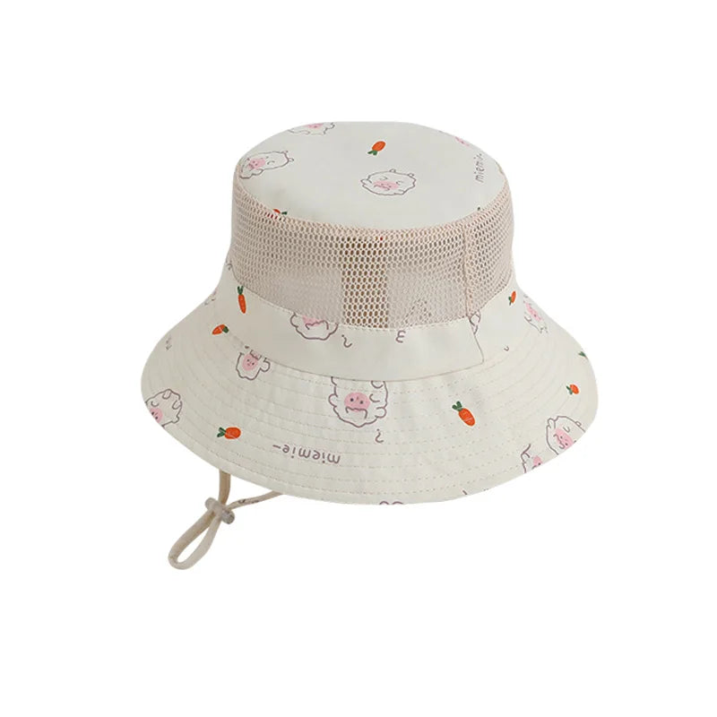 Cartoon Kids Bucket Hat 2025 Summer Children Cap Beach