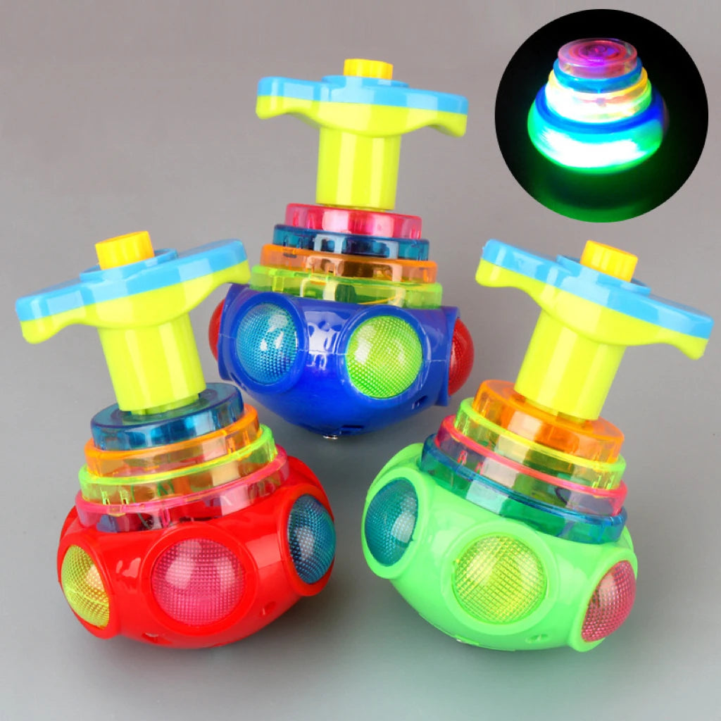1 PC Random Color Luminous Music Rotating