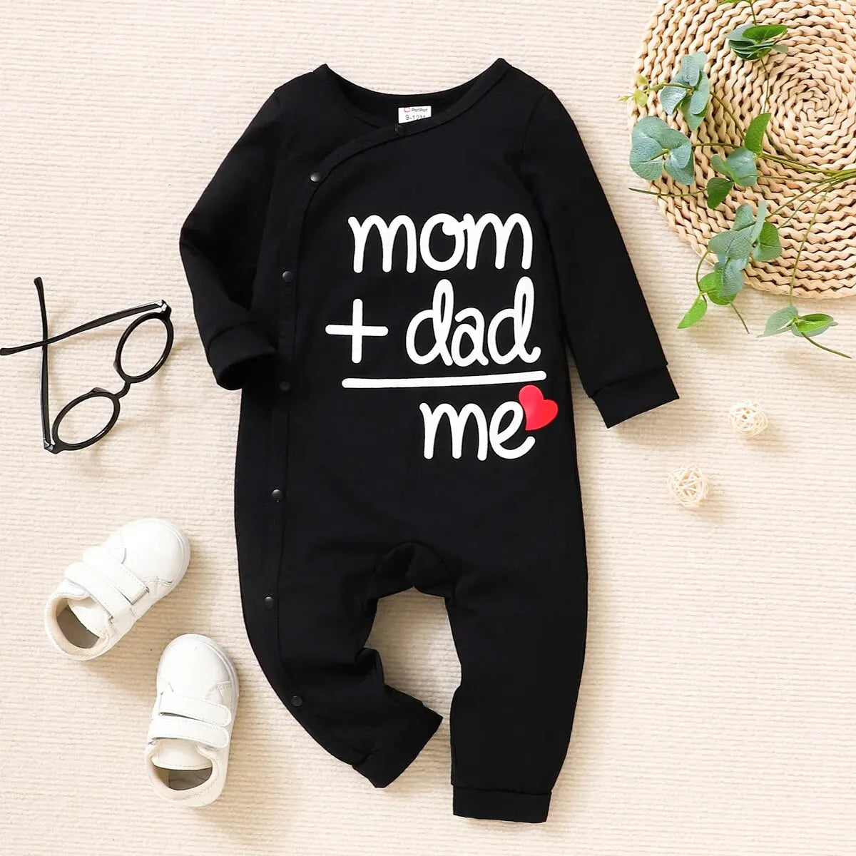 Infant and Child"mom+dad=me Crawl Suit