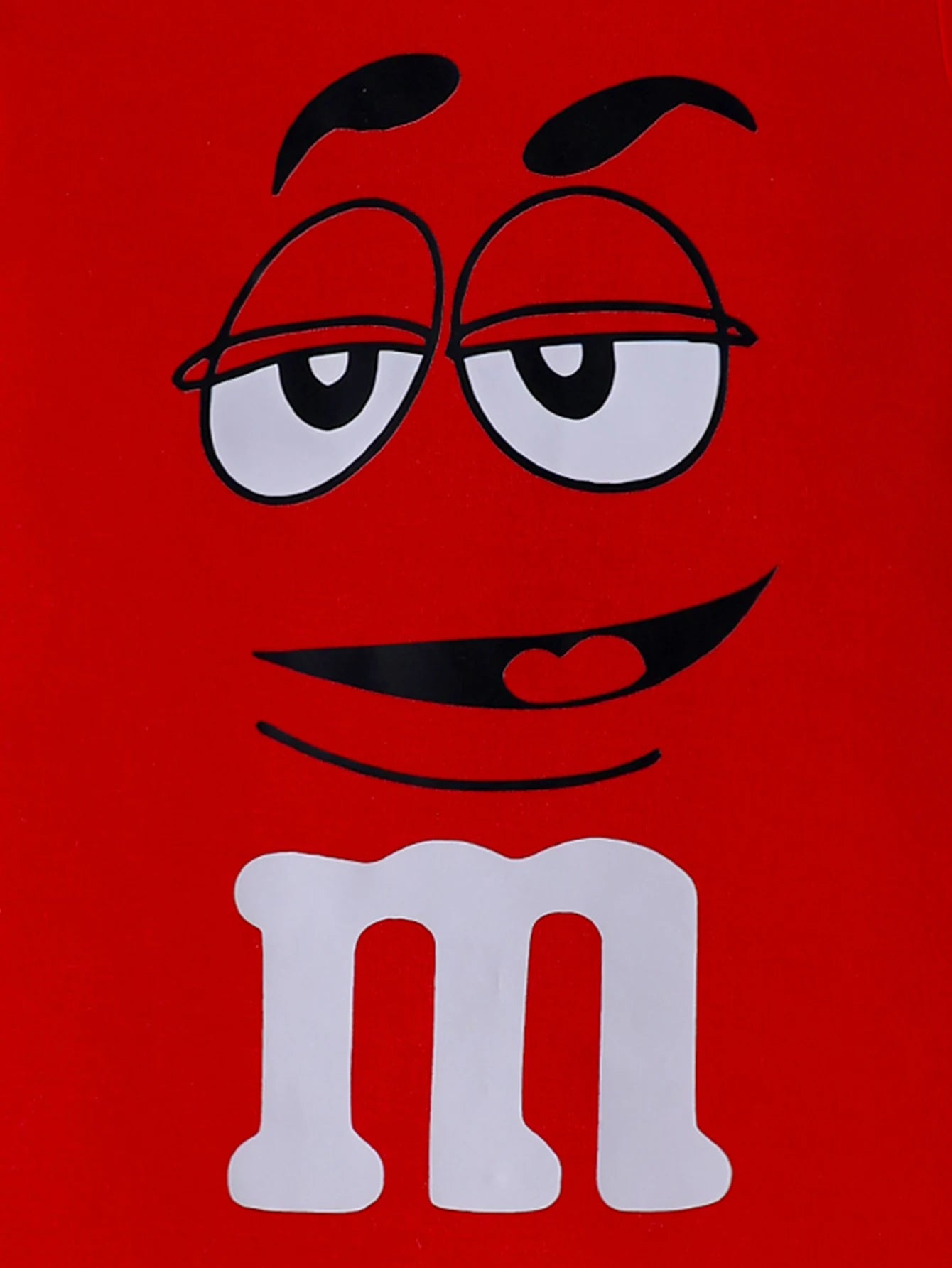 Boys and Girls Summer Baby Letters Printed Short-Sleeved M&M's