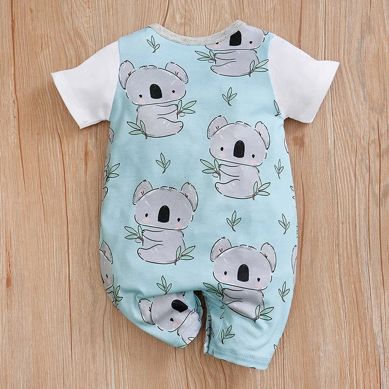 Newborn Baby Clothes Girl Boy koala  Short Sleeve Romper 0-18