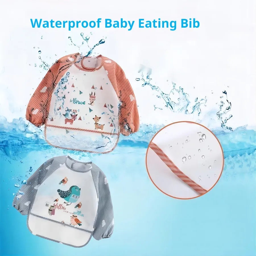 1Pcs Waterproof Eating Smock Clothes