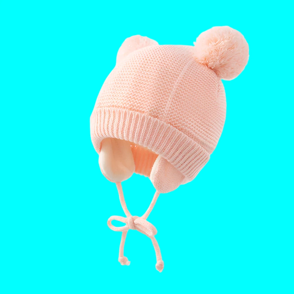 Baby Knit Hat Winter Warm.