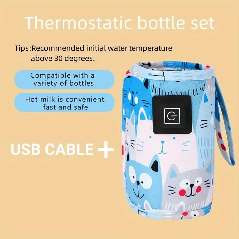 USB Milk Water Warmer, Heater Portable Bottle Feeding