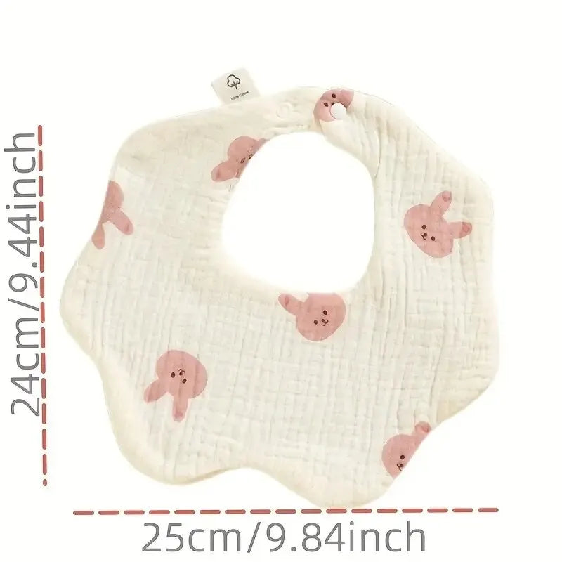 3PCS Cotton Gauze Baby Feeding Soft Petal Infants