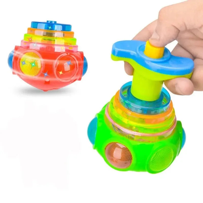 1 PC Random Color Luminous Music Rotating