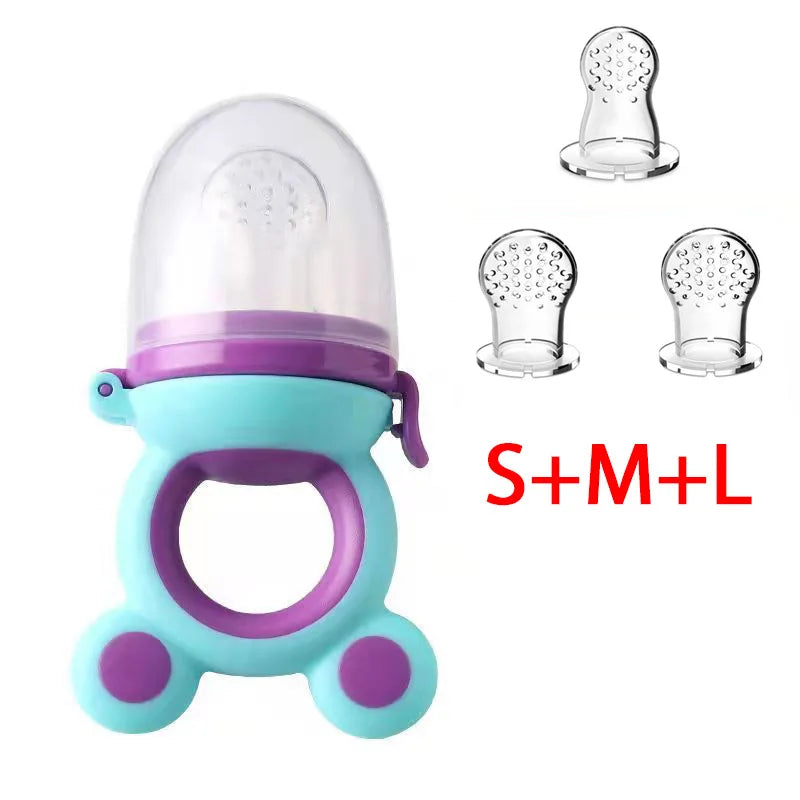 Baby Teether Nipple Fruit Food Feeder For New Born