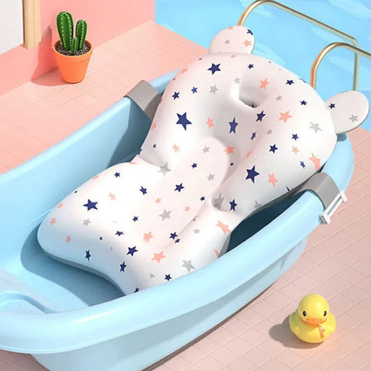 Baby bathtub support seat cushion