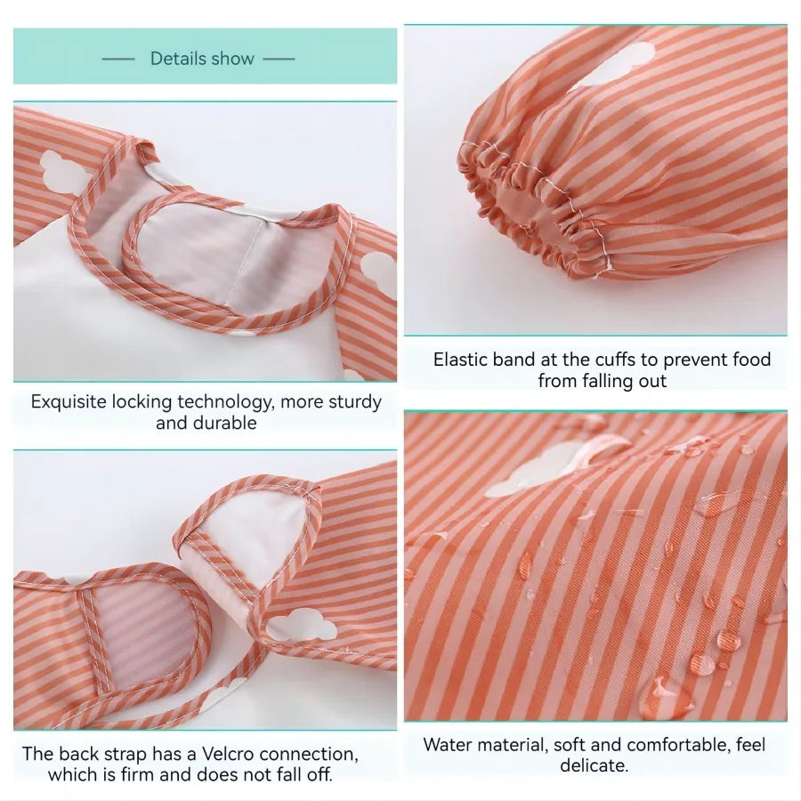 1Pcs Waterproof Eating Smock Clothes