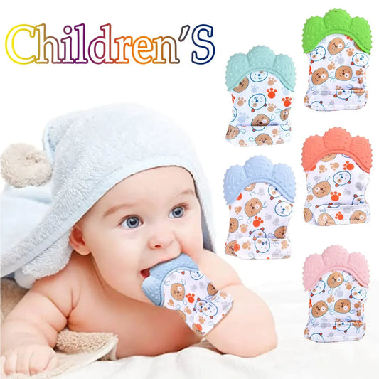 Newborn Teething Silicone Mittens Multi-Layer