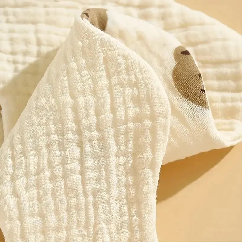 3PCS Cotton Gauze Baby Feeding Soft Petal Infants