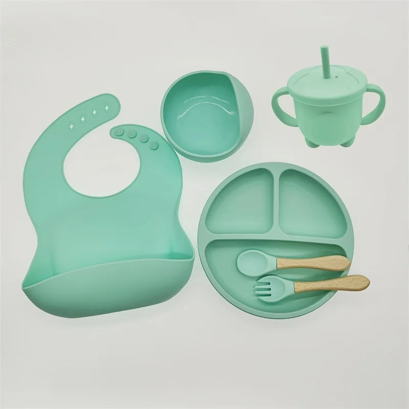 Children's Dishes Set Baby Silicone 6/8-pieces