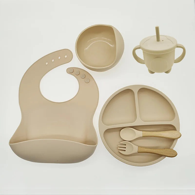 Children's Dishes Set Baby Silicone 6/8-pieces