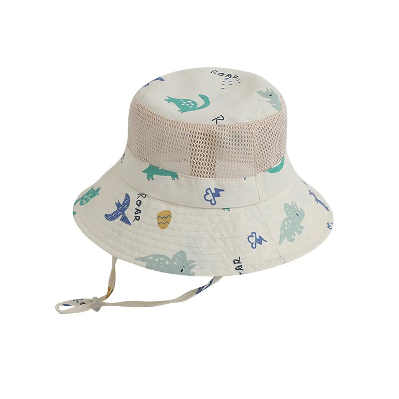 Cartoon Kids Bucket Hat 2025 Summer Children Cap Beach
