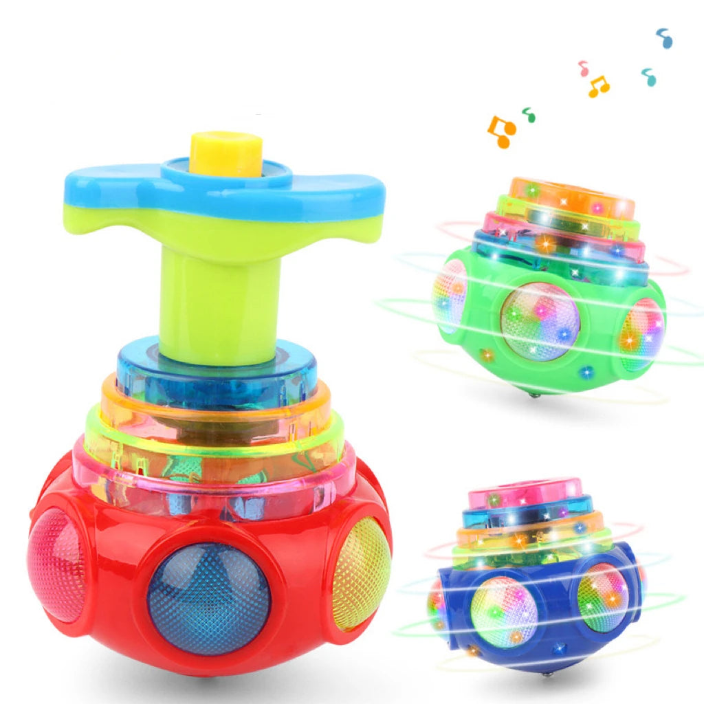 1 PC Random Color Luminous Music Rotating