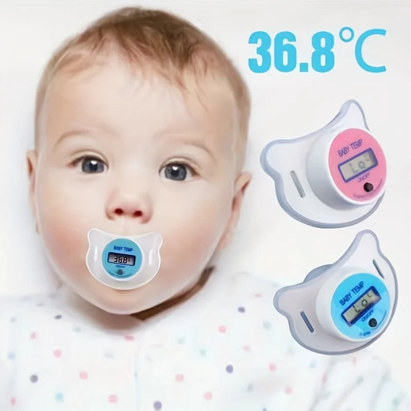 Baby's Electronic Pacifier  Children's Oral Thermometer Celsius/Fahrenheit