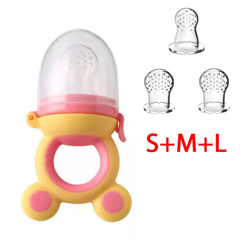 Baby Teether Nipple Fruit Food Feeder For New Born