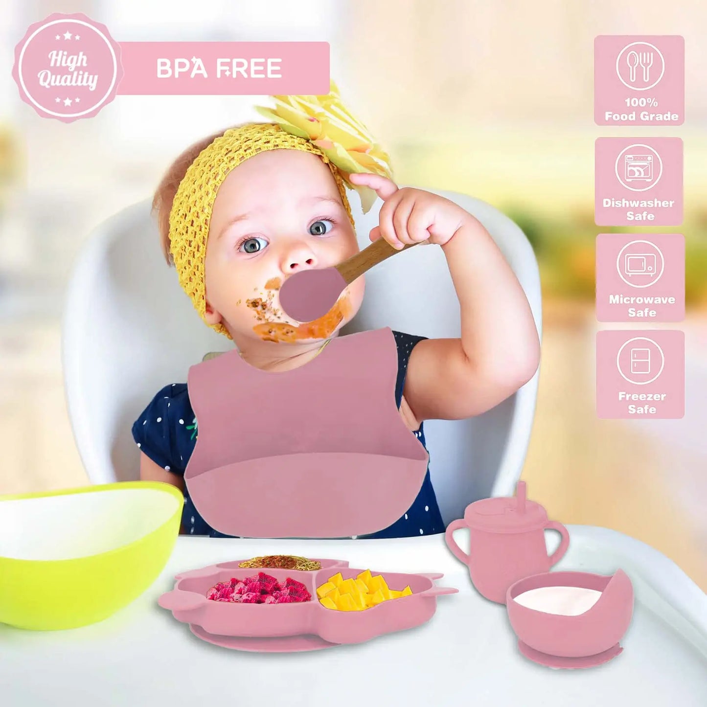 Silicone Plates with Suction