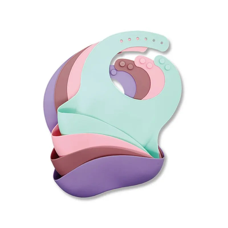 Waterproof Baby Bibs Soft Silicone Baby Feeding Stuff