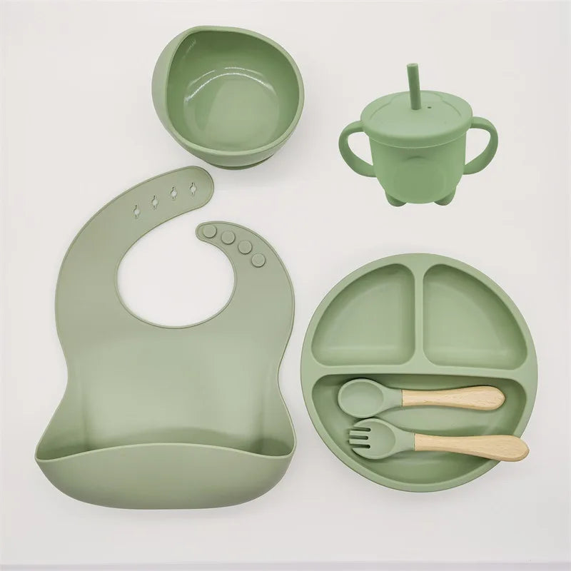Children's Dishes Set Baby Silicone 6/8-pieces