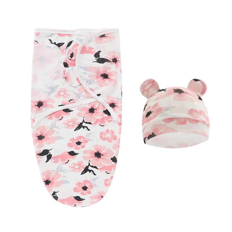 Newborn Sleeping Bag And Hat Set