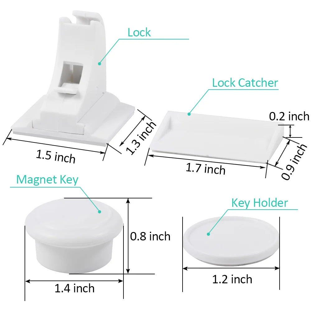 Magnetic Child Lock Children Protection Baby Safety Lock Drawer Latch Cabinet Door Lock Limiter Children Security Locks