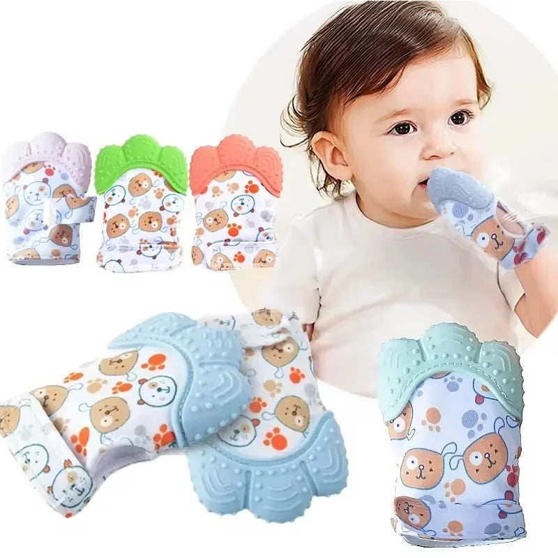 Newborn Teething Silicone Mittens Multi-Layer