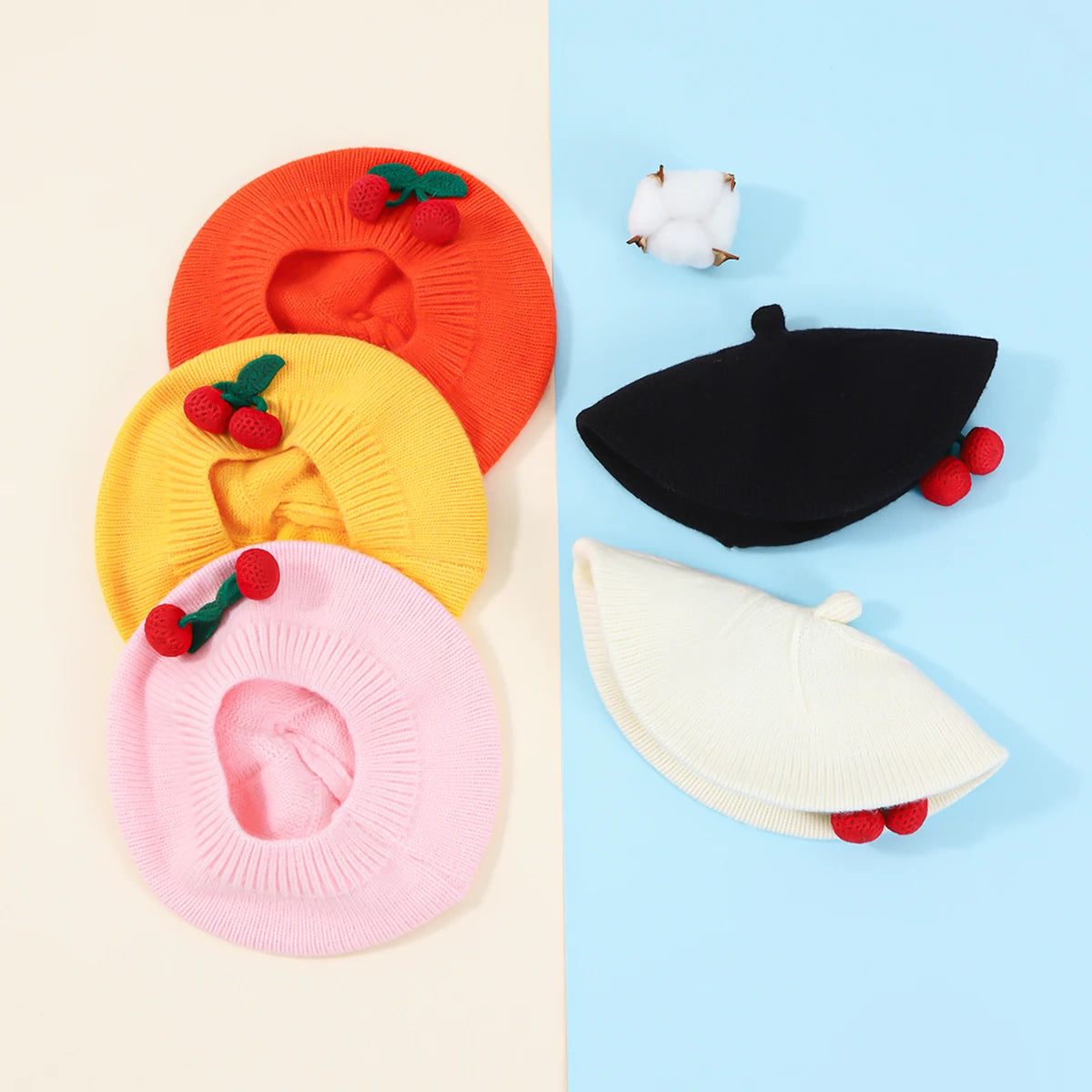 Fashion Baby Knitted Beret Cap