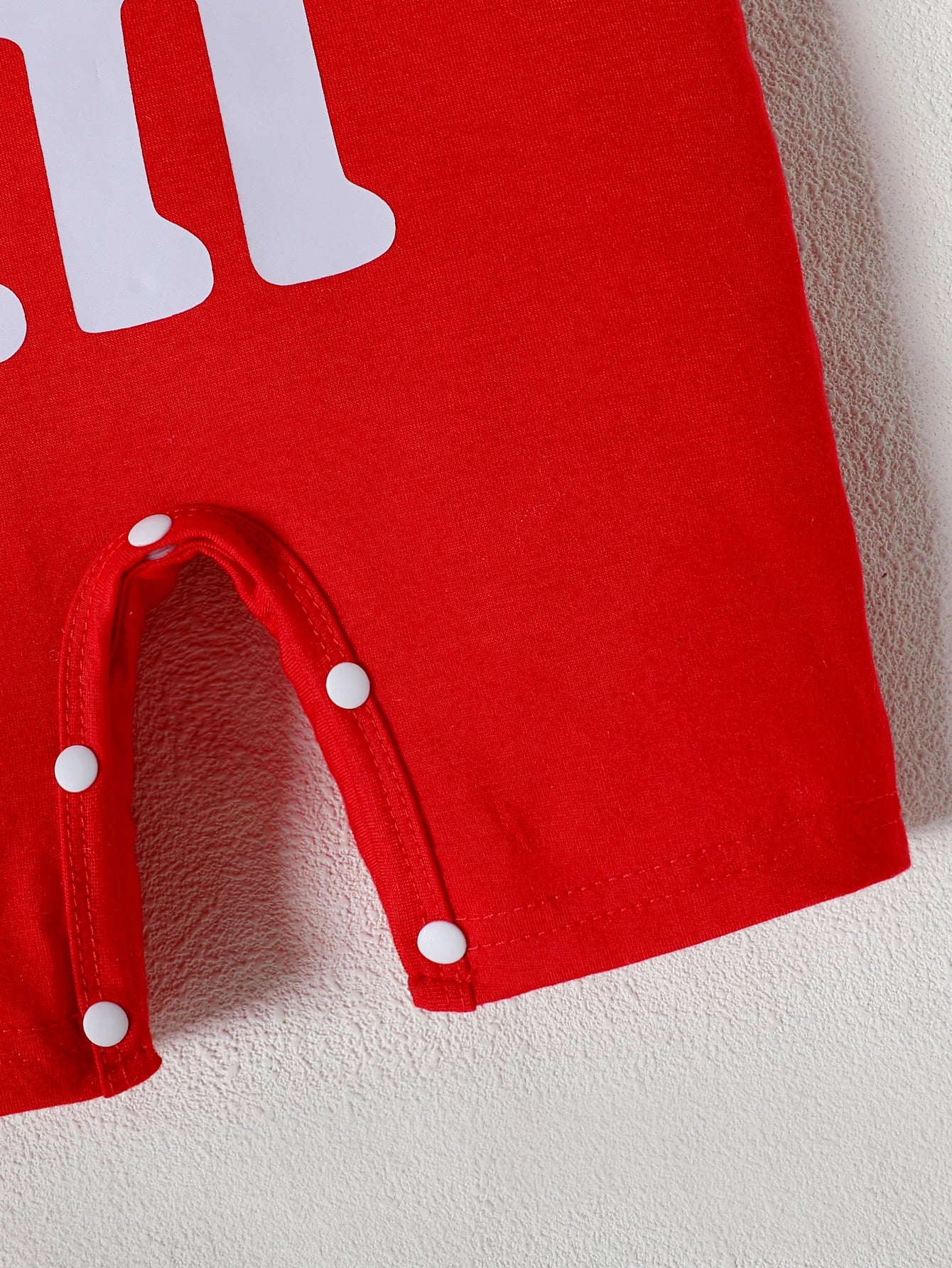 Boys and Girls Summer Baby Letters Printed Short-Sleeved M&M's