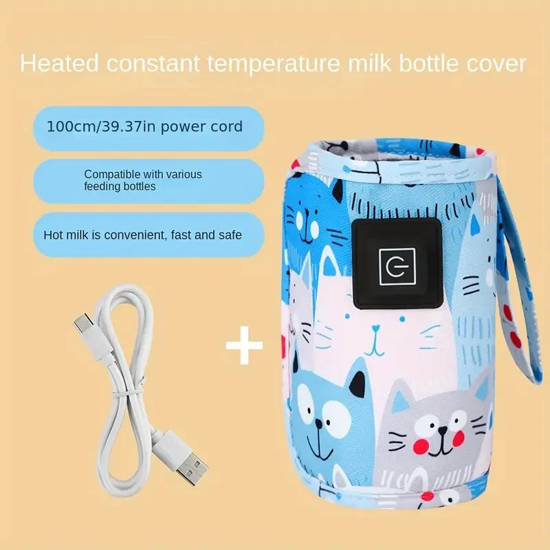 USB Milk Water Warmer, Heater Portable Bottle Feeding