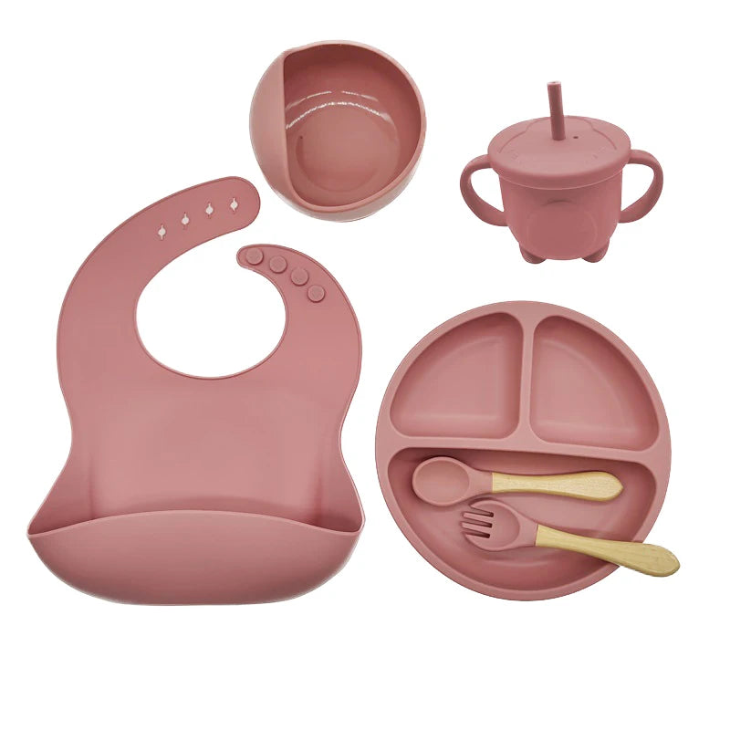 Children's Dishes Set Baby Silicone 6/8-pieces