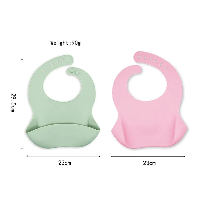 Waterproof Baby Bibs Soft Silicone Baby Feeding Stuff