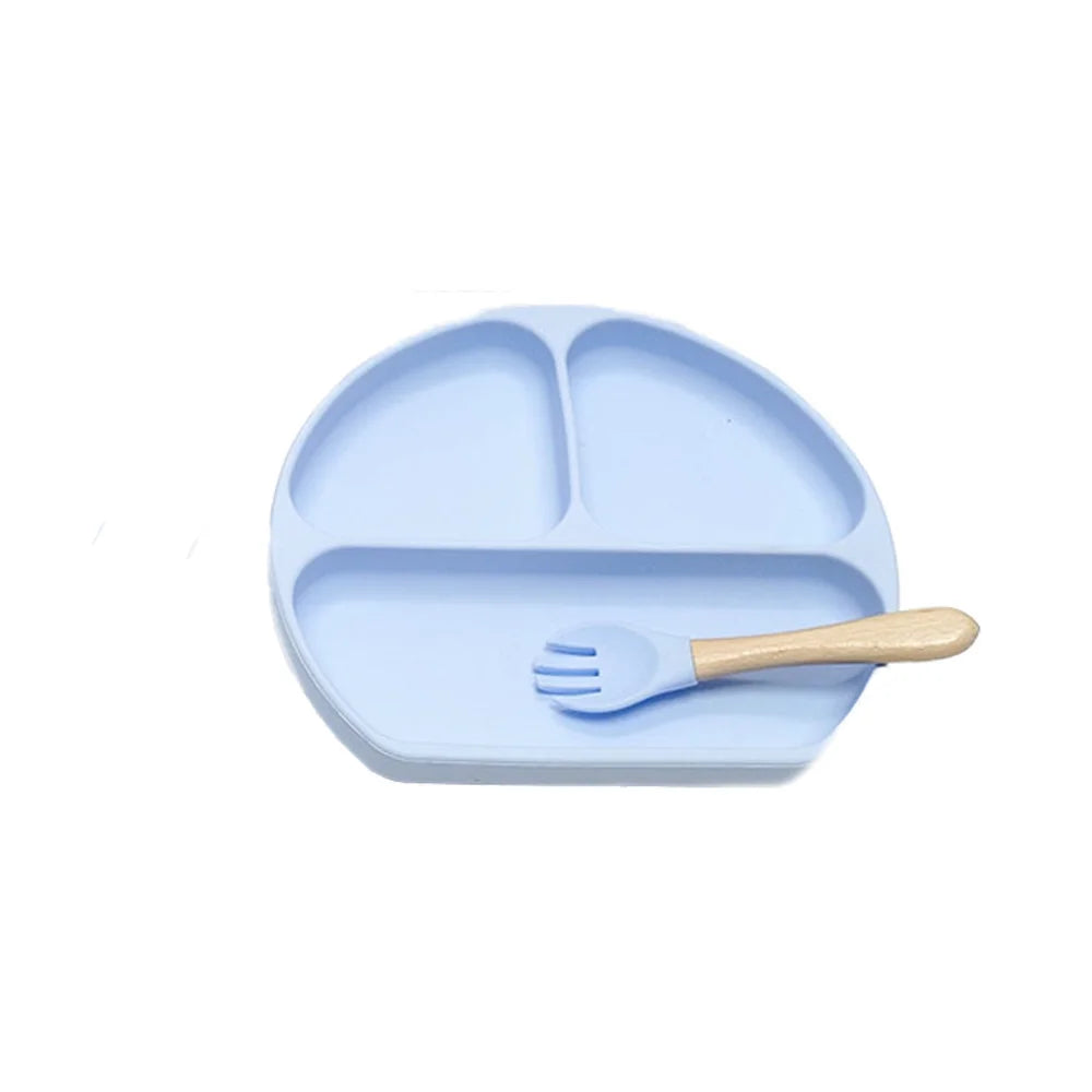 7pcs Children's Silicone Plate Set