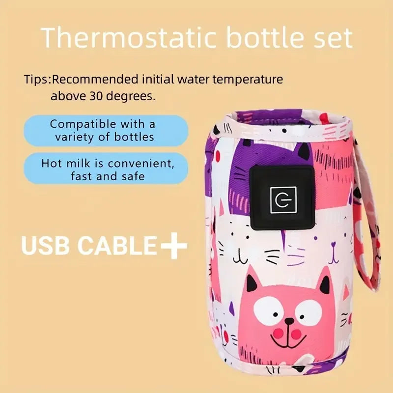 USB Milk Water Warmer, Heater Portable Bottle Feeding