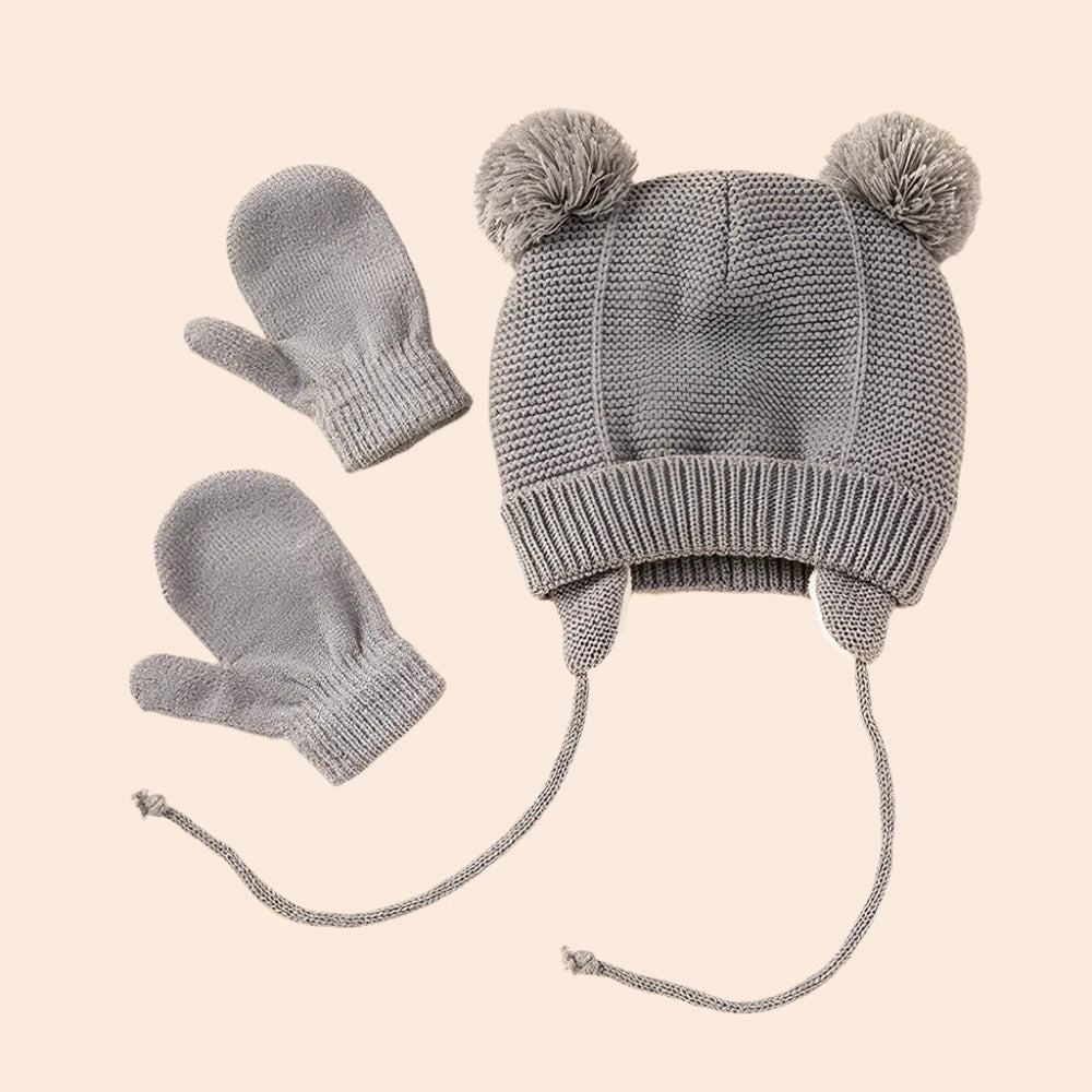 Baby Knit Hat Winter Warm.