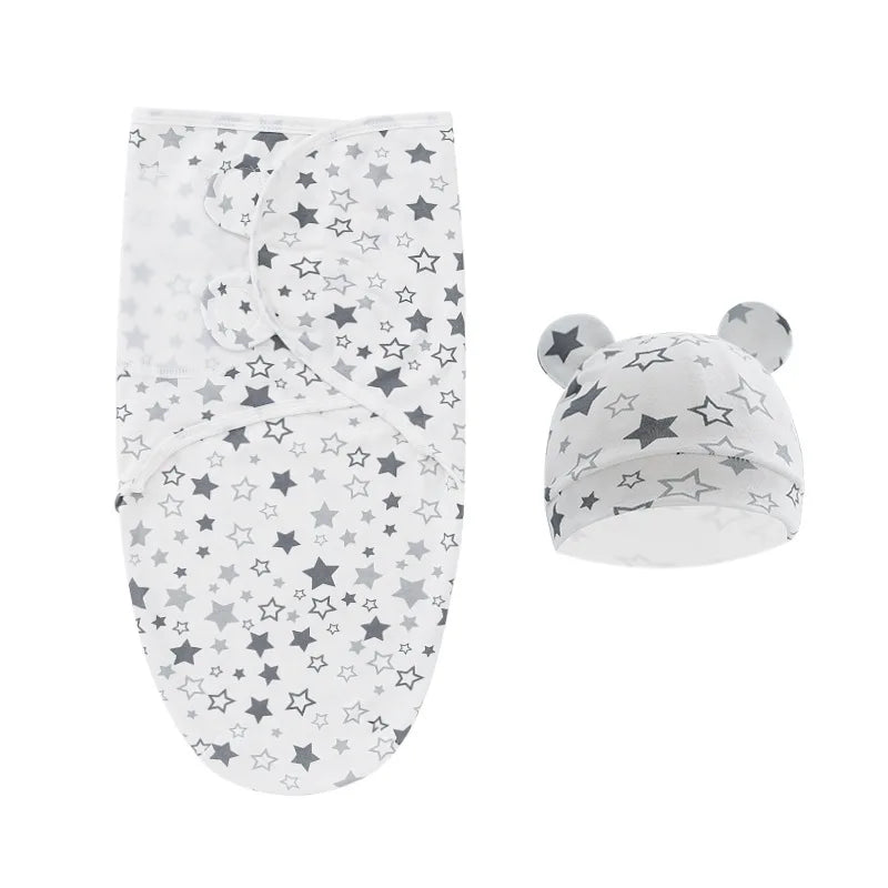 Newborn Sleeping Bag And Hat Set