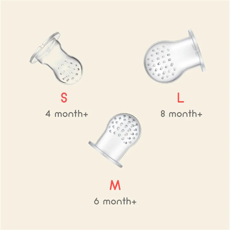 Baby Teether Nipple Fruit Food Feeder For New Born